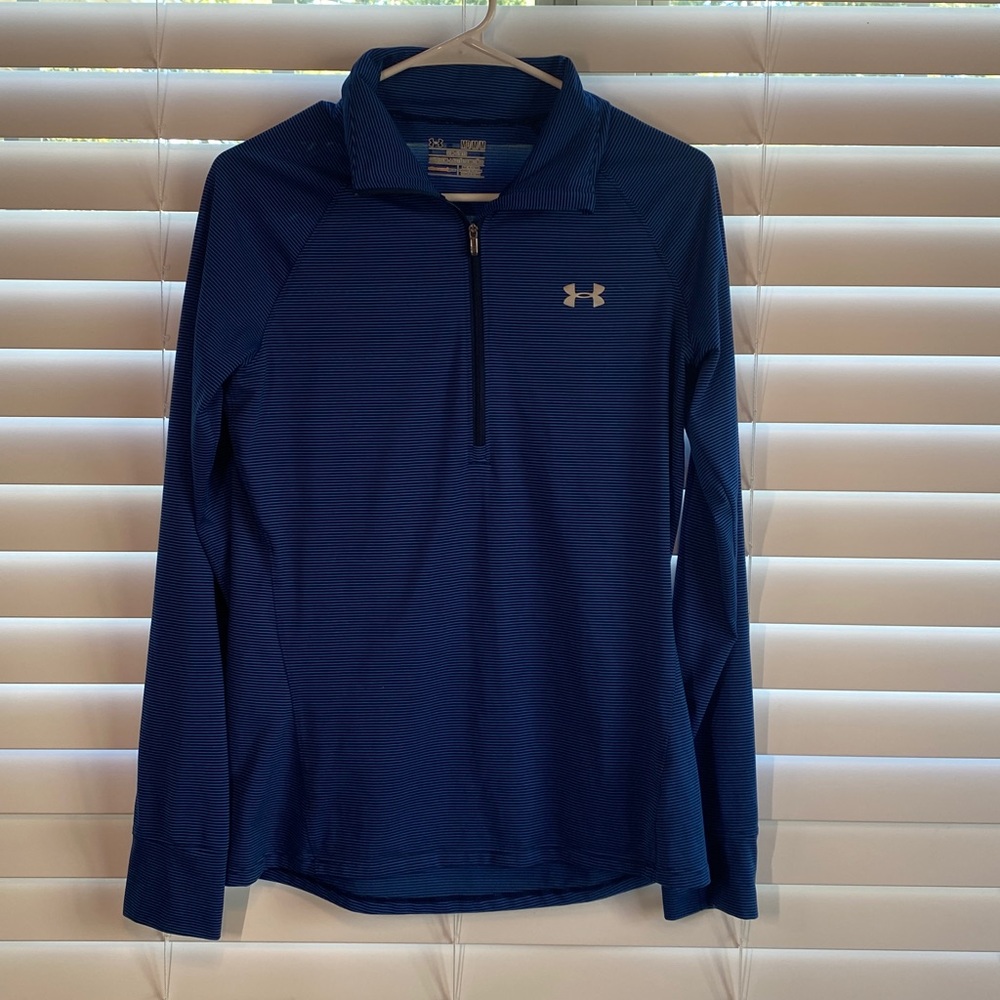 Under Armour Blue Quarter-Zip Top M‎